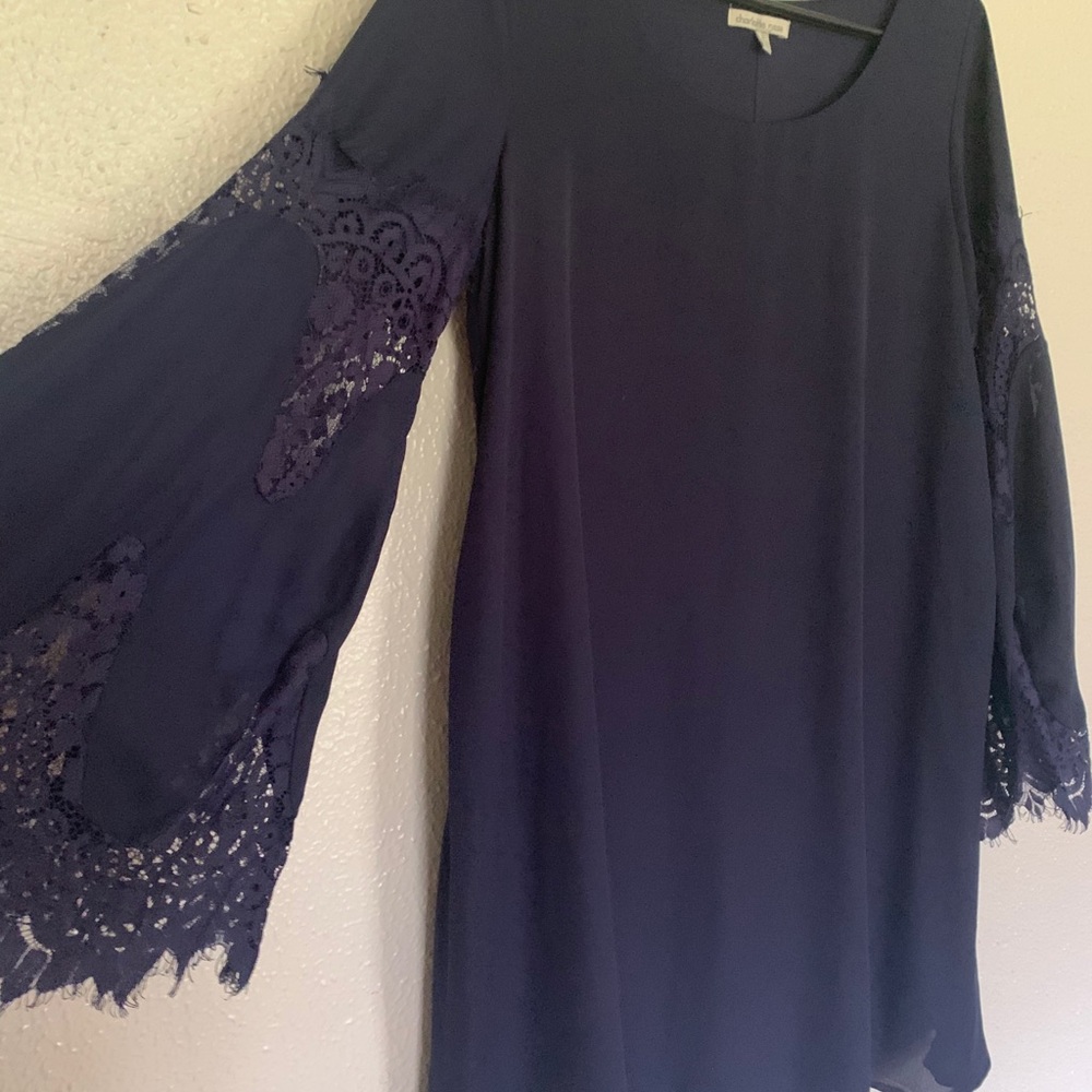 Charlotte Russe Dress- Navy blue Small